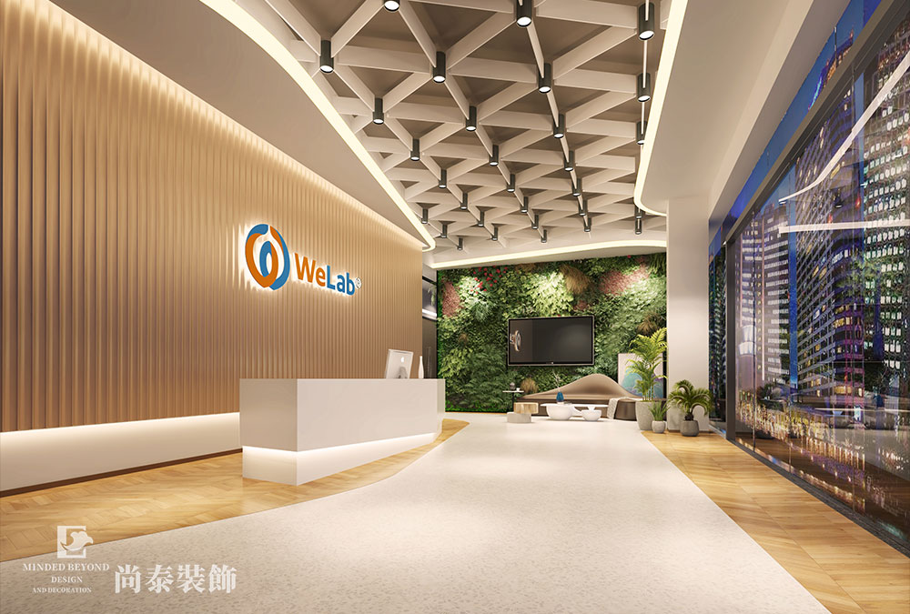 深圳前?；鹦℃?zhèn)金融科技公司辦公室設(shè)計(jì)效果圖 