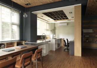 深圳辦公室裝效果圖：摩登工業(yè)感 Designer Office，演繹現(xiàn)代創(chuàng)新設(shè)計(jì)意念