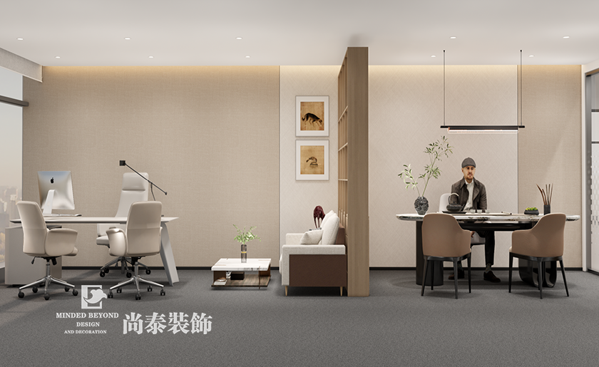 深圳寶安區(qū)通訊公司辦公室裝修效果